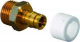 Штуцер Uponor Q&E прямой с наруж. резьбой 28x?'' 10 бар (латунь)