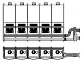 Каскадный блок для 5 котлов для GB162 в ряд TL5